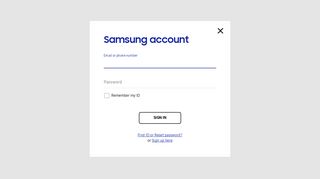 Samsung account