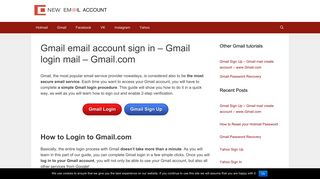 Gmail email account sign in - Gmail login mail - Gmail.com