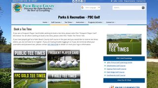 Parks & Recreation - PBC Golf Book a Tee Time - Palm Beach County