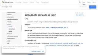 gcloud beta compute os-login | Cloud SDK | Google Cloud