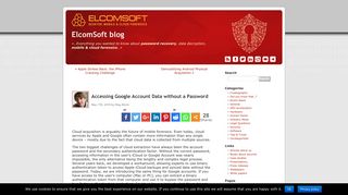 Accessing Google Account Data without a Password | ElcomSoft blog