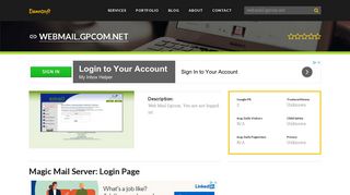 Welcome to Webmail.gpcom.net - Magic Mail Server: Login Page