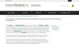 Collections | Federal Student Aid