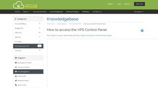 How to access the VPS Control Panel - Knowledgebase ...