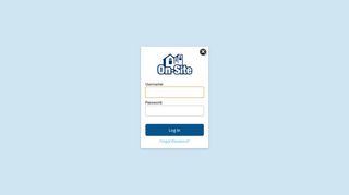 On-Site - Secure Customer Login Page