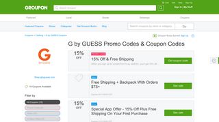 G By Guess Coupons, Promo Codes & Deals 2019 - Groupon