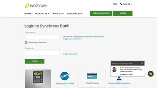 Synchrony Bank - Login