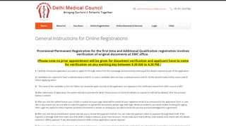 Online Registration - Delhi Medical Council