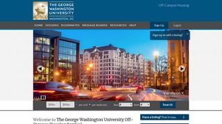 The George Washington University | Off Campus Housing Search