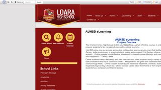 AUHSD eLearning • Departments - Loara HS