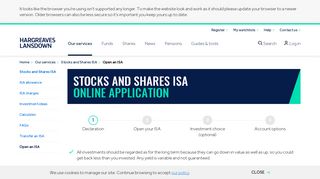 Open a Stocks & Shares ISA | Hargreaves Lansdown