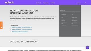 Log into Harmony - Harmony Support
