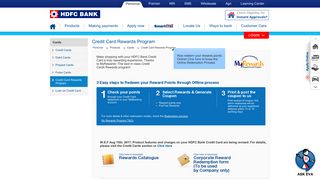 HDFC Bank | Credit Card Rewards Program - Reward catalogue