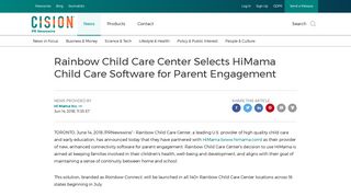 Rainbow Child Care Center Selects HiMama Child Care Software for ...