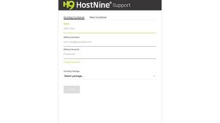 Support - HostNine