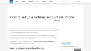 How to set up a Hotmail account on iPhone - iDownloadBlog
