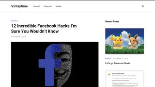 12 Incredible Facebook Hacks I'm Sure You Wouldn't Know | Vintaytime