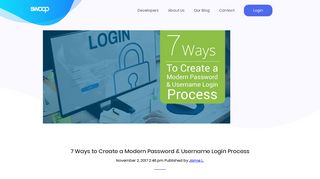 7 Ways to Create a Modern Password & Username Login Process ...