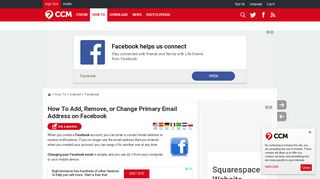 How To Add, Remove, or Change Primary Email Address on Facebook