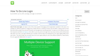 How To Do Line Login - Line For PC Download