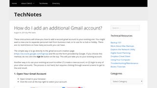 How do I add an additional Gmail account? – TechNotes - OMUG