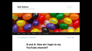 Q and A: How do I login to my YouTube channel? - Ask KalenaAsk ...