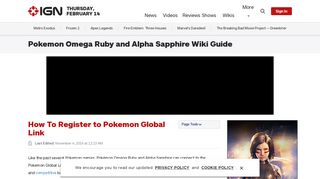How To Register to Pokemon Global Link - Pokemon Omega Ruby ...