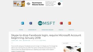 Skype to drop Facebook login, require Microsoft Account beginning ...
