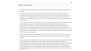 Mandatory Provident Fund (MPF) - HSBC HK
