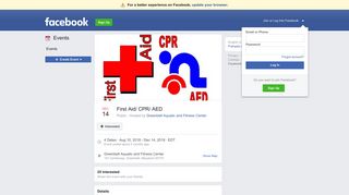First Aid/ CPR/ AED - Facebook