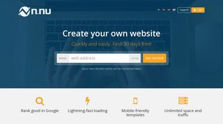 Create your own professional website with N.nu
