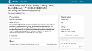 SafeSchools Web Based Safety Training Omak School District- 17/18 ...