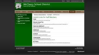 Staff Resources / Staff Links - McCleary School District