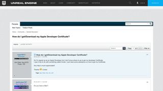 How do I get/Download my Apple Developer Certificate? - Unreal ...