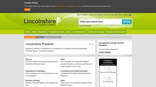 Lincolnshire Prepared - Lincolnshire County Council