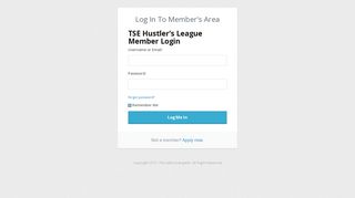 TSE Hustler's League Member-Login — The Sales Evangelist