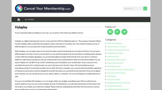 Hylaplay - Cancel Your Membership