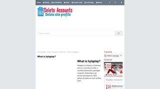What is hylaplay? - Delete Your Online Accounts