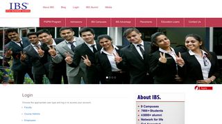 Login | IBS Business School is one of the Best B School & MBA ...