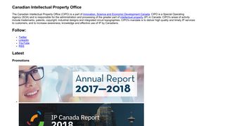 Canadian Intellectual Property Office: Home