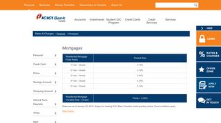 ICICI Bank Canada-Mortgages
