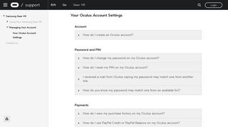 Your Oculus Account Settings | Oculus Support Center