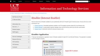 iEnabler - Information and Technology Services - University of ...