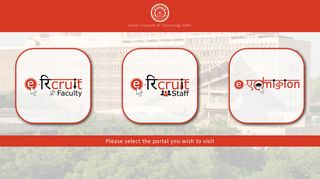 Indian Institute of Technology Delhi: Portal Selection