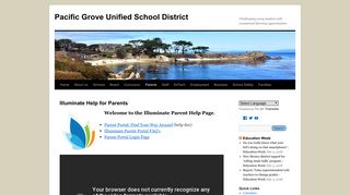 Illuminate Help for Parents | Pacific Grove Unified School District