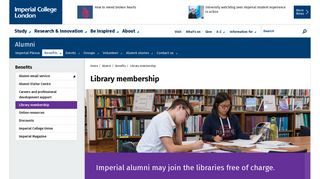 Library membership | Alumni | Imperial College London