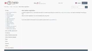 New mailbox registration - Inbox Help - Inbox.lv