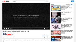 HOW TO MAKE ONLINE PAYMENT OF INCOME TAX - YouTube