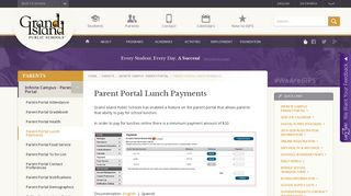 Parent Portal Lunch Payments - Grand Island Public Schools