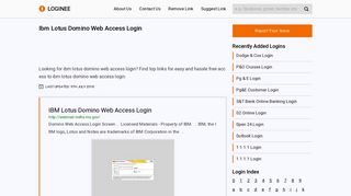Ibm Lotus Domino Web Access Login